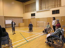 障がい児者スポーツ体験・ボランティア講習会【車椅子ハンドボール】-1