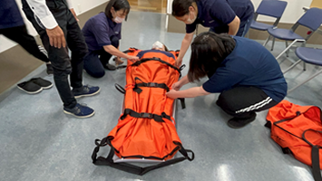 搬送器具を使用した避難訓練の実施について-3