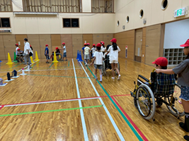 安中青少年会館パレットクラブ車いす体験-1
